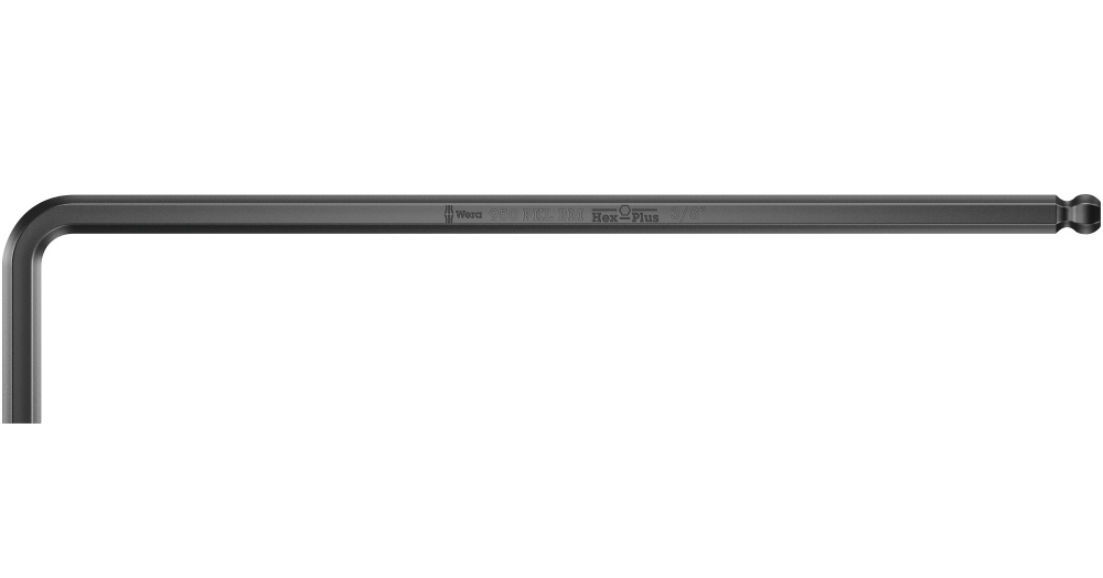 Ключ Г-образный, 950 PKL, BlackLaser,  3/16×160мм WERA - фото 4