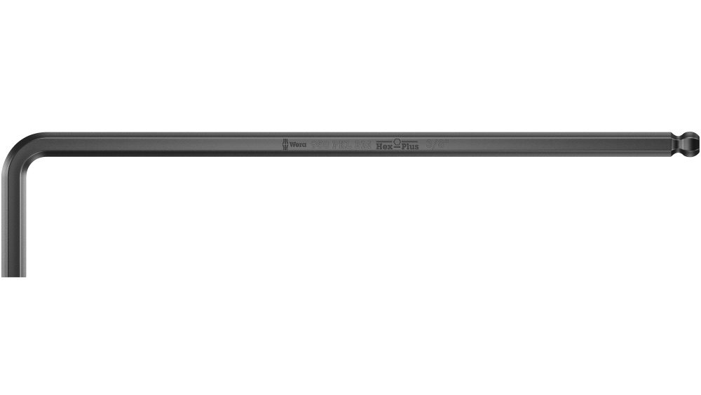 Ключ Г-образный, 950 PKL, дюймовый, BlackLaser, 7/32×180мм WERA - фото 5