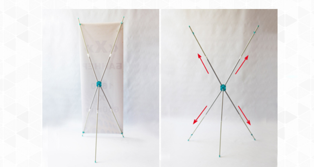 Стійка-тримач мобільна для банера 