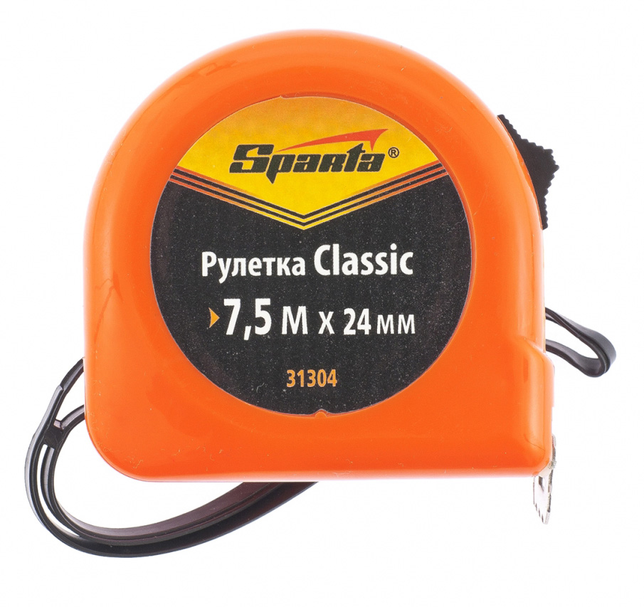 Рулетка 7,5м.*24мм. Classic, корпус пластиковый Sparta - фото 1