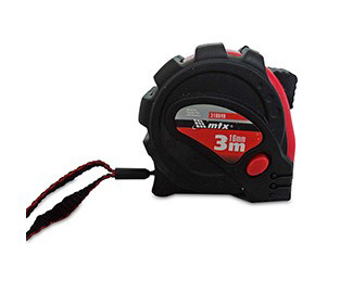 Рулетка 3м.*16мм. Status magnet 3 fixations, корпус прорезиненный MTX - фото 1
