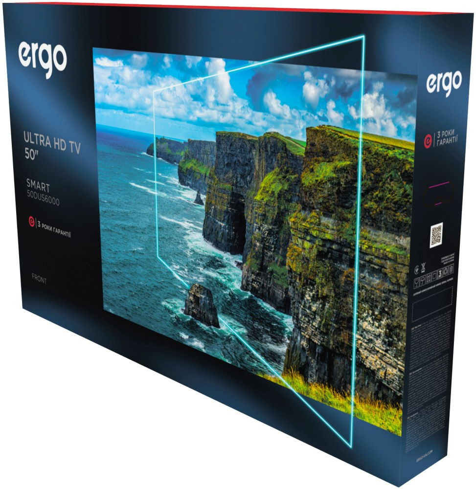 Телевізор ERGO 50DUS6000, чорн. Ergo - фото 1