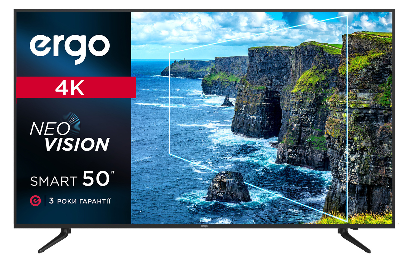 Телевізор ERGO 50DUS6000, чорн. Ergo - фото 2