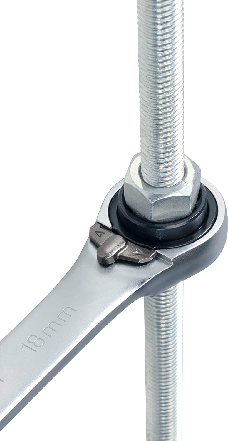 Набор гаечных накидных ключей, трещоточных с реверсом, в чехле, 8-19мм, 4 единицы HEYTEC - фото 1