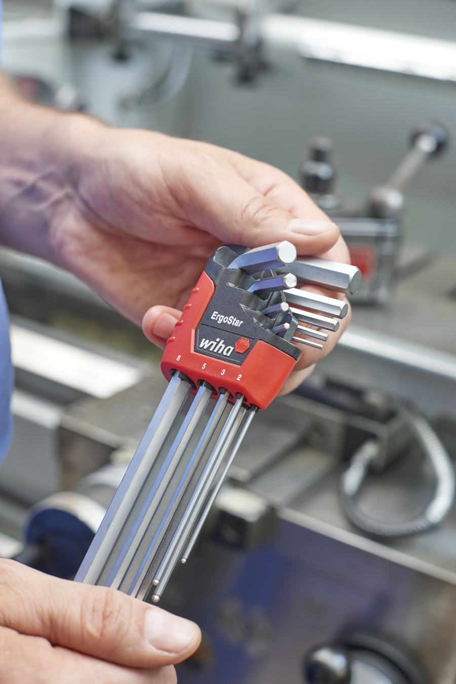 Набор шестигранных штифтовых ключей со сферичной головкой ErgoStar, 9 единиц Wiha - фото 1