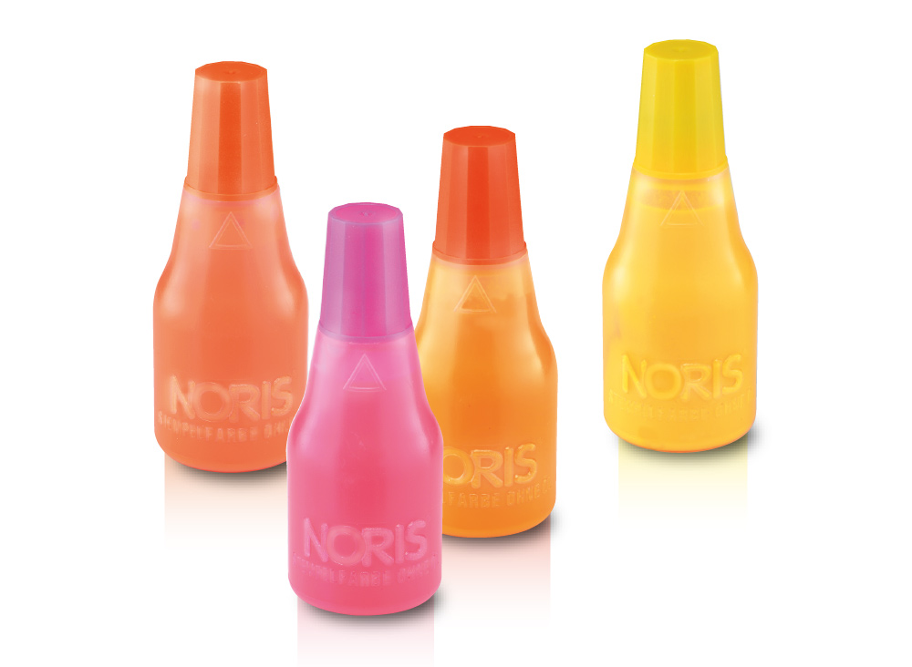 Штемпельна фарба ультрафіолетова на водній основі 117 NEON-UV, 25мл., флюоресцентна рожев. Noris - фото 3