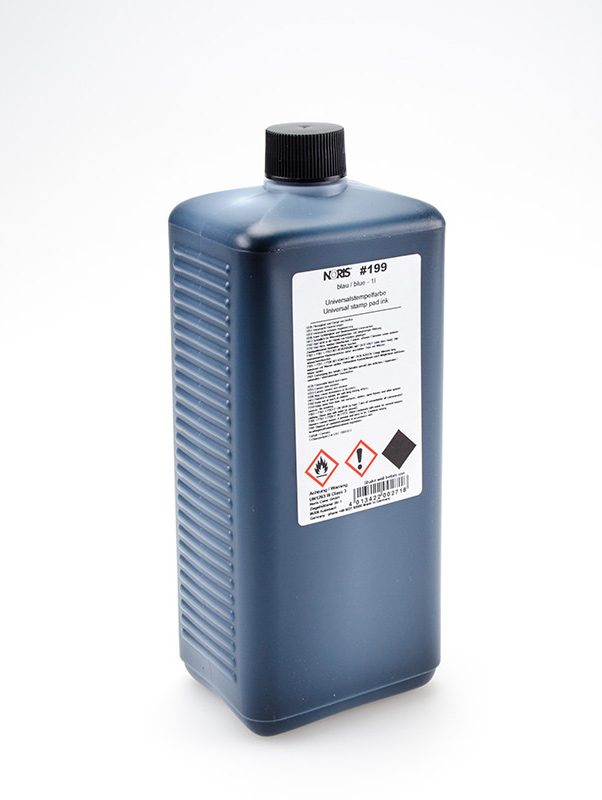 Штемпельная краска универсальная на спиртовой основе 199, 250мл., син. Noris - фото 1
