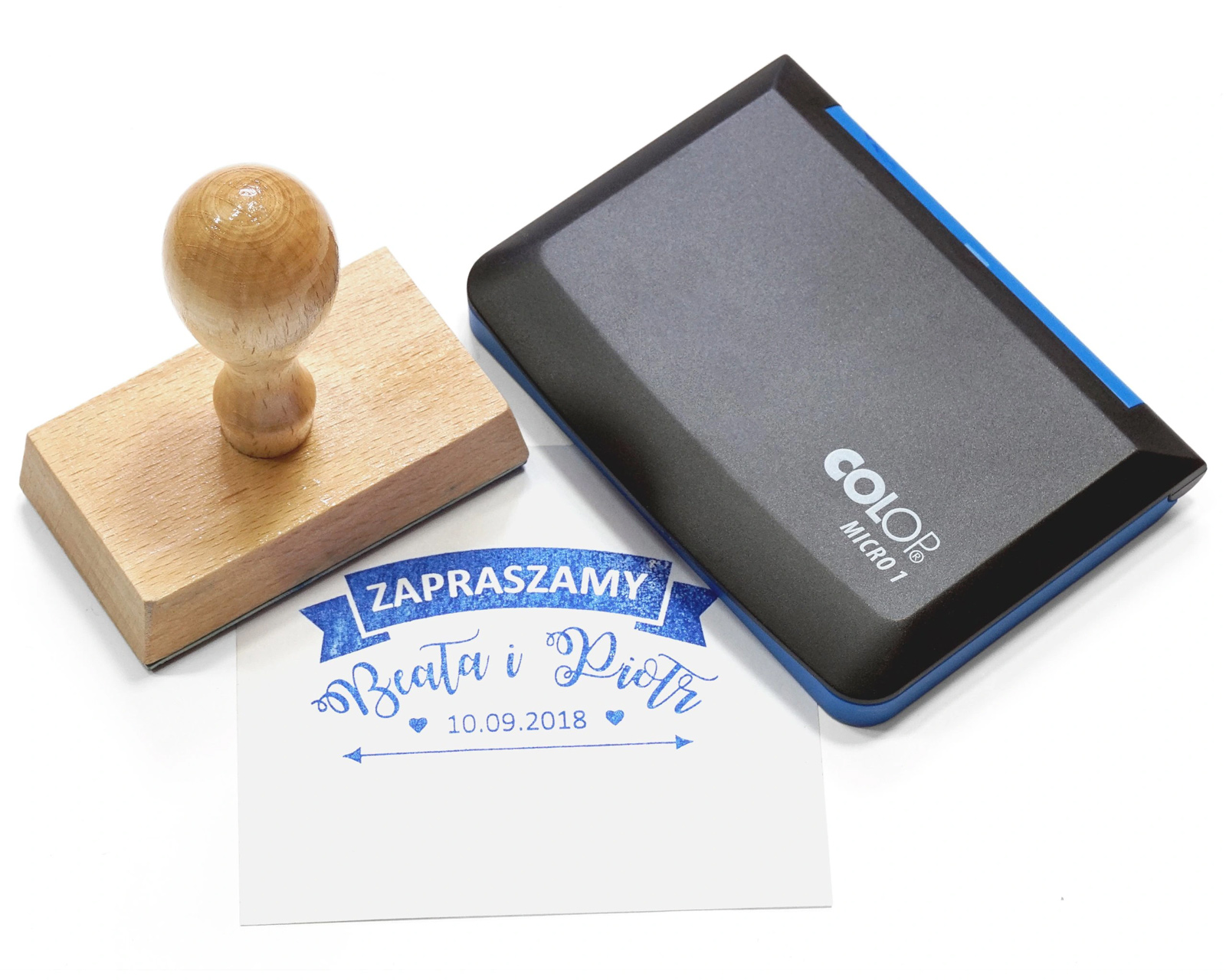 Подушка штемпельная 90*50мм., син. Colop - фото 1