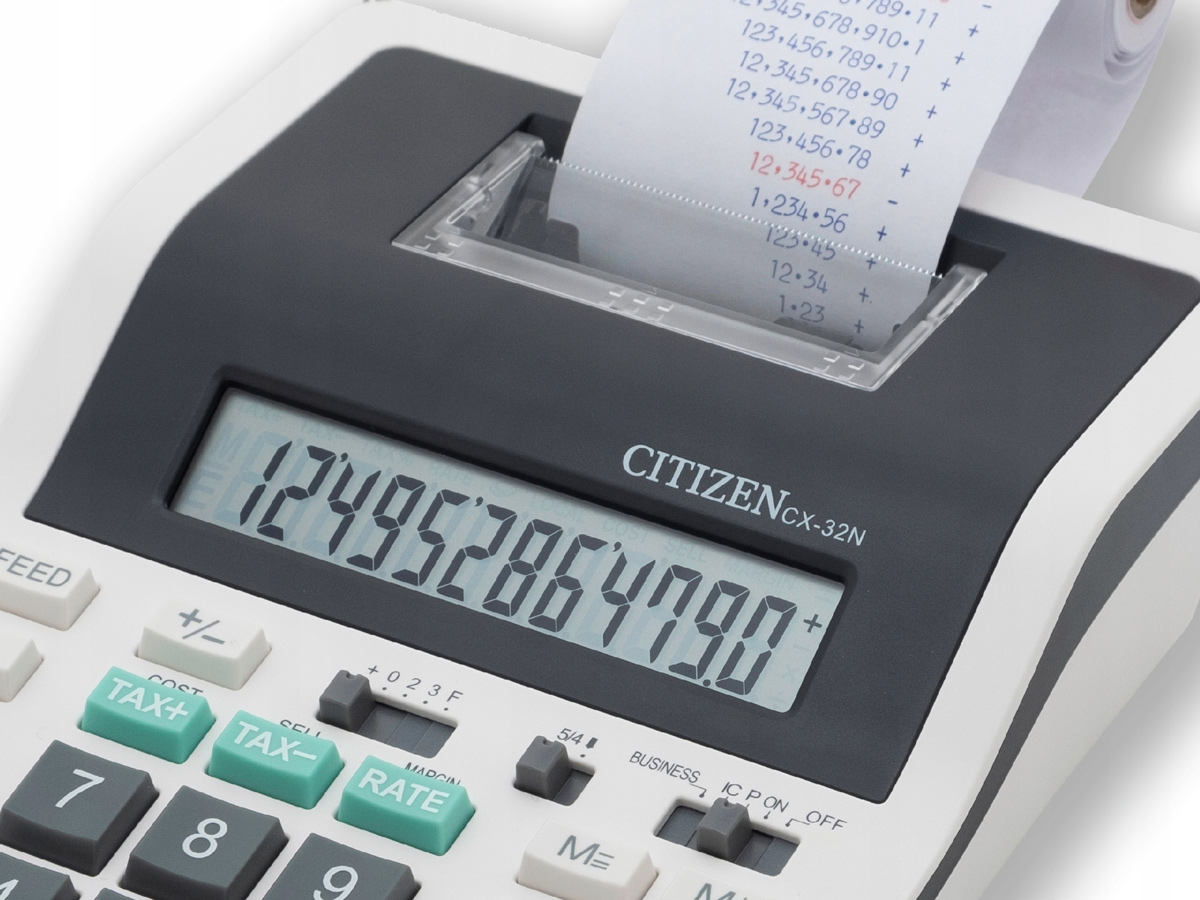 Калькулятор CX-32N, 12 розрядів, 226х147х68мм., біл. Citizen - фото 1