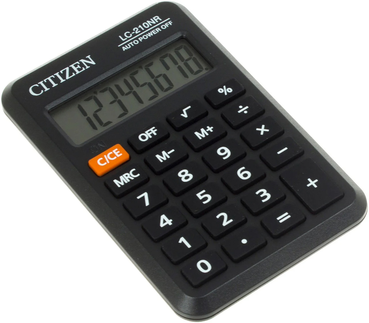 Калькулятор карманный LC210NR, 8 разрядов, 98х62х10мм., черн. Citizen - фото 4