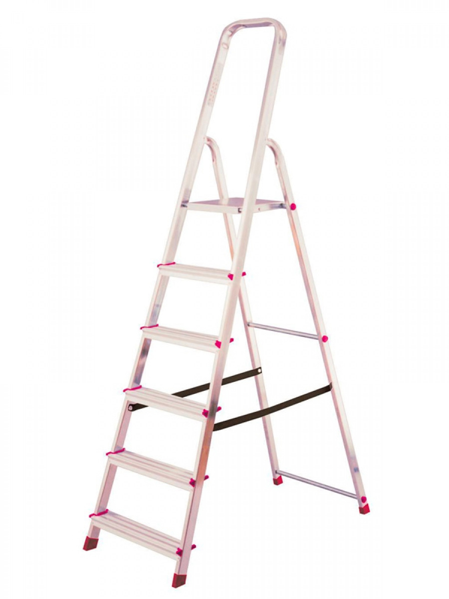 Драбина Corda, 6 сходинок, алюмінієва KRAUSE - фото 1