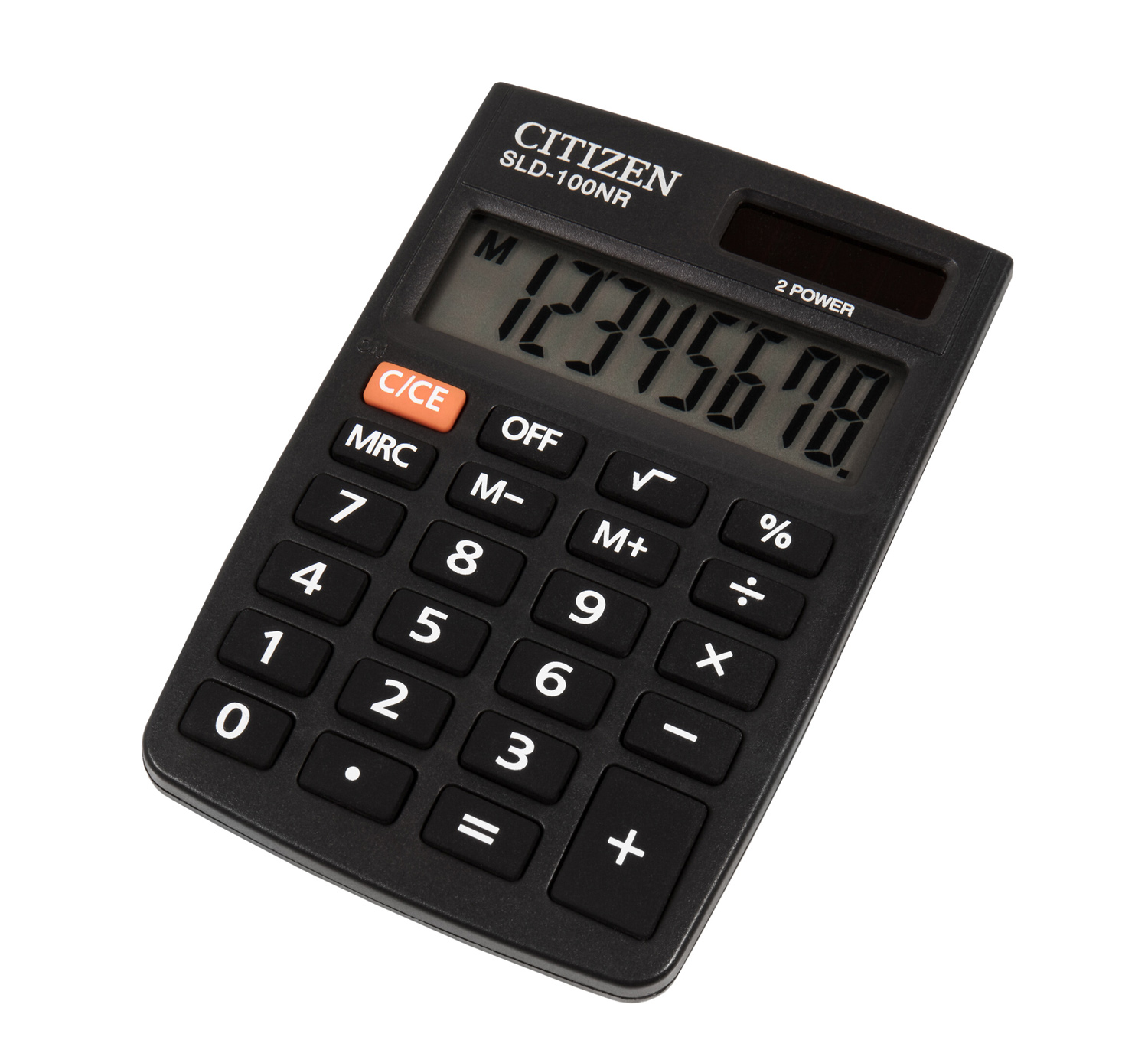 Калькулятор SLD100NR, 8 розрядів, кишеньковий, (88х58х10мм.), чорн. Citizen - фото 2