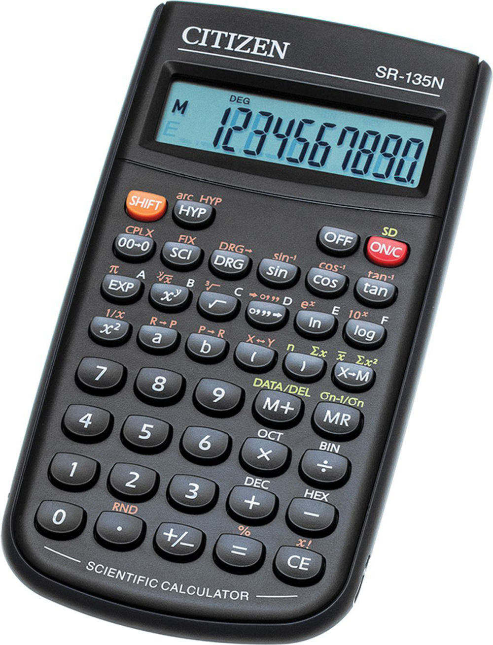 Калькулятор інженерний SR135N, 10 розрядів., 128 функц., (154х84х19мм.), чорн. Citizen - фото 4