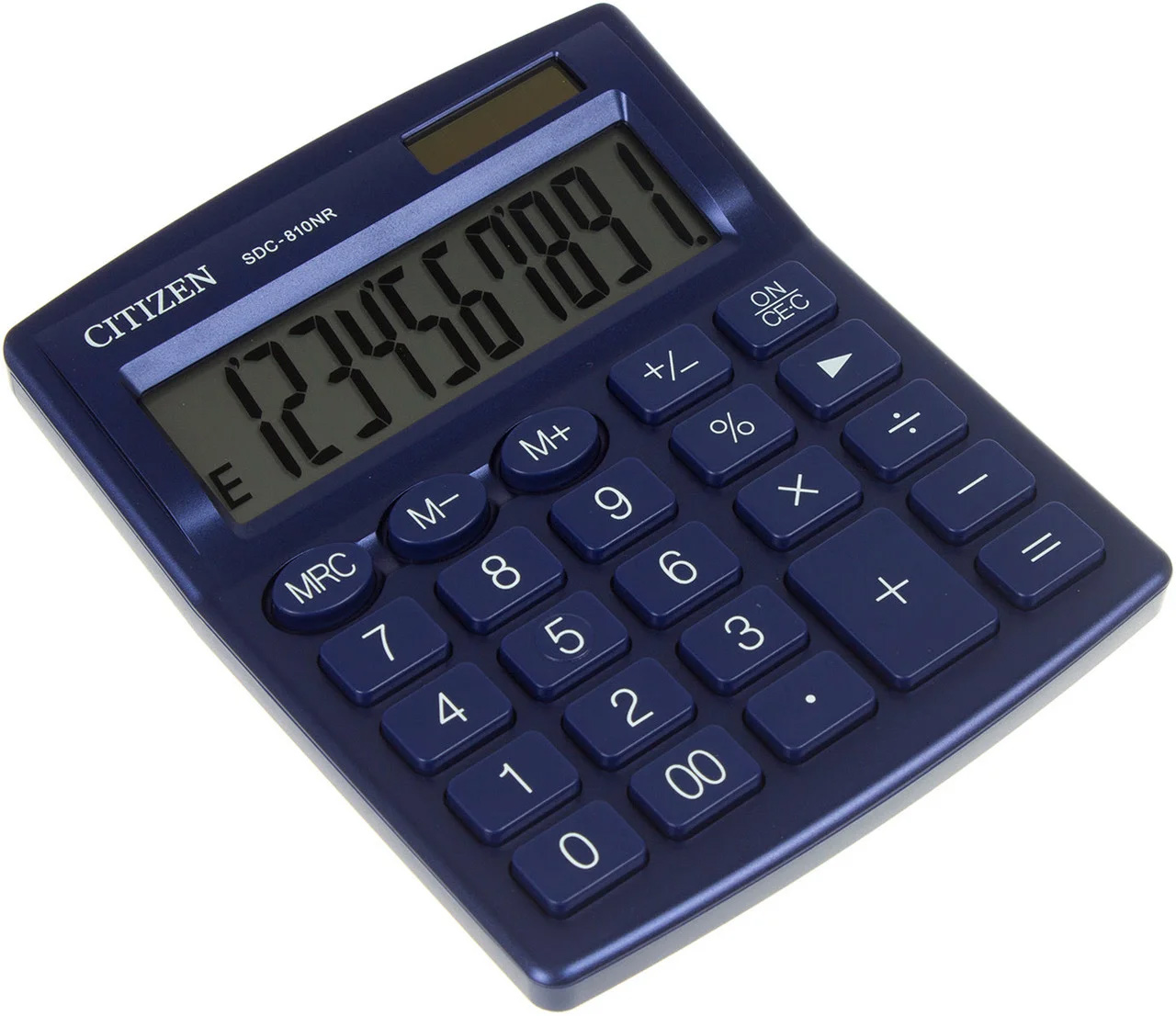Калькулятор бухгалтерский SDC-810NR 10 разрядов, 124х102х25мм., син. Citizen - фото 2
