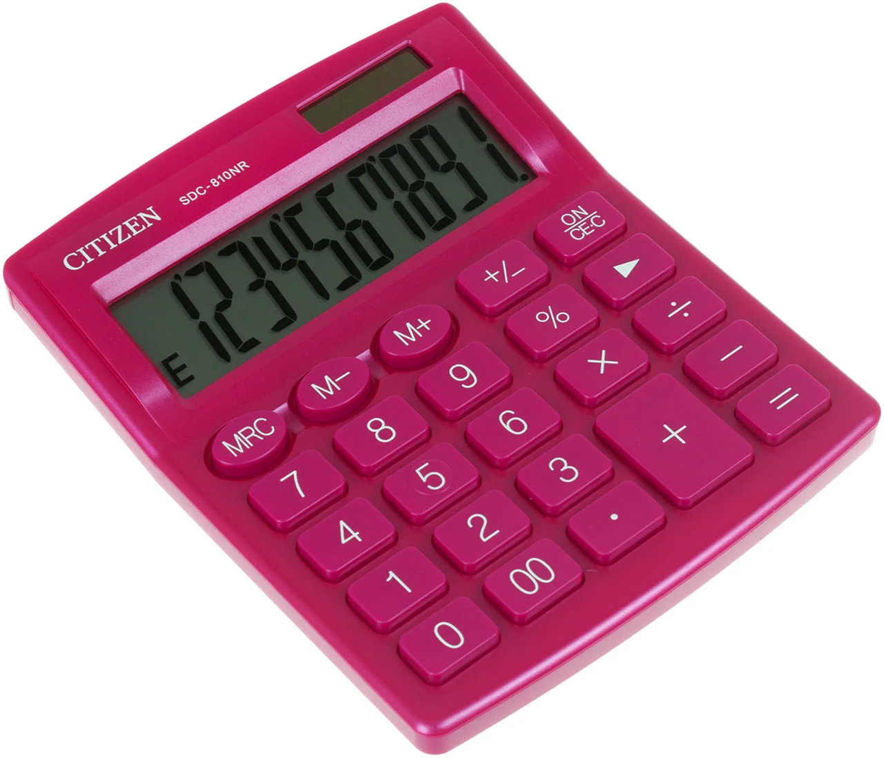 Калькулятор SDC-810NR, 10 розрядів, (124х102х25мм.), рожев. Citizen - фото 2