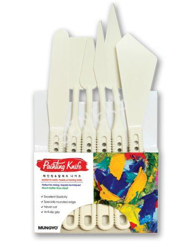 Набор мастехинов пластиковых для рисования, 6шт. разных форм Mungyo - фото 2