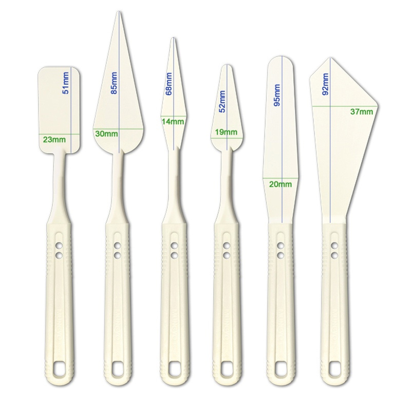 Набор мастехинов пластиковых для рисования, 6шт. разных форм Mungyo - фото 3