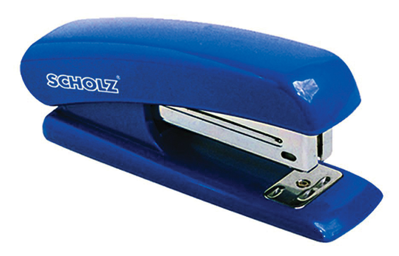 Степлер 24/6, 20арк., пластик., син. Scholz - фото 1