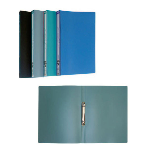 Папка А4, 25мм., 2 кільця, пластик, асорті 4Office - фото 1