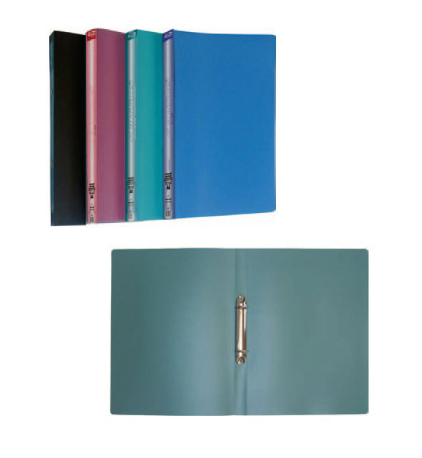 Папка А4, 25мм., 2 кільця, пластик, асорті 4Office - фото 2