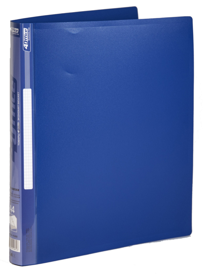 Папка А4, 25мм., 2 кільця, пластик, асорті 4Office - фото 4