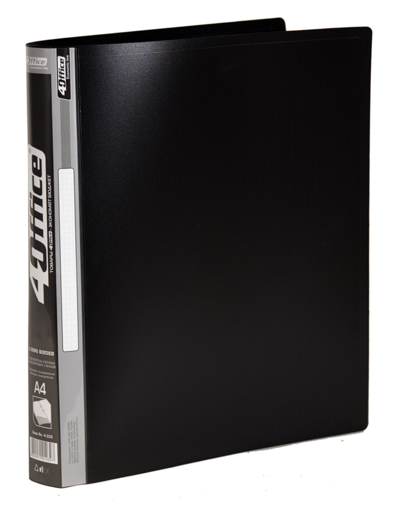 Папка А4, 25мм., 2 кільця, пластик, асорті 4Office - фото 5