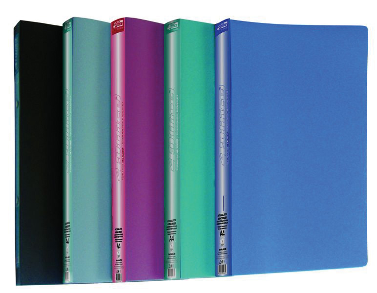 Папка А4, 25мм., 2 кільця, пластик, асорті 4Office - фото 6