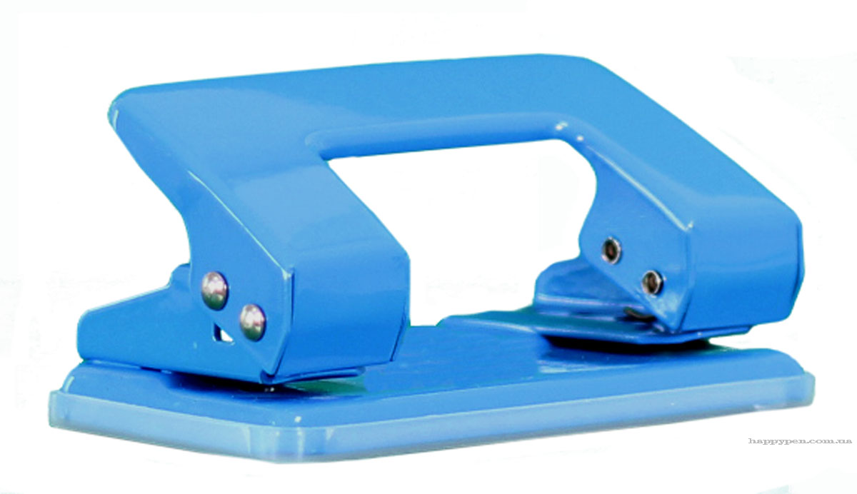 Діркопробивач на 2 отвори, до 10 аркушів (4325), металевий, з фіксатором, син. NORMA - фото 2