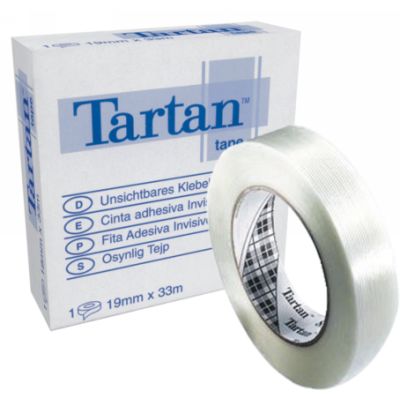 Клейка стрічка SCOTCH матова 19мм.*33 Tartan (для склейки грошових купюр) 3M - фото 1