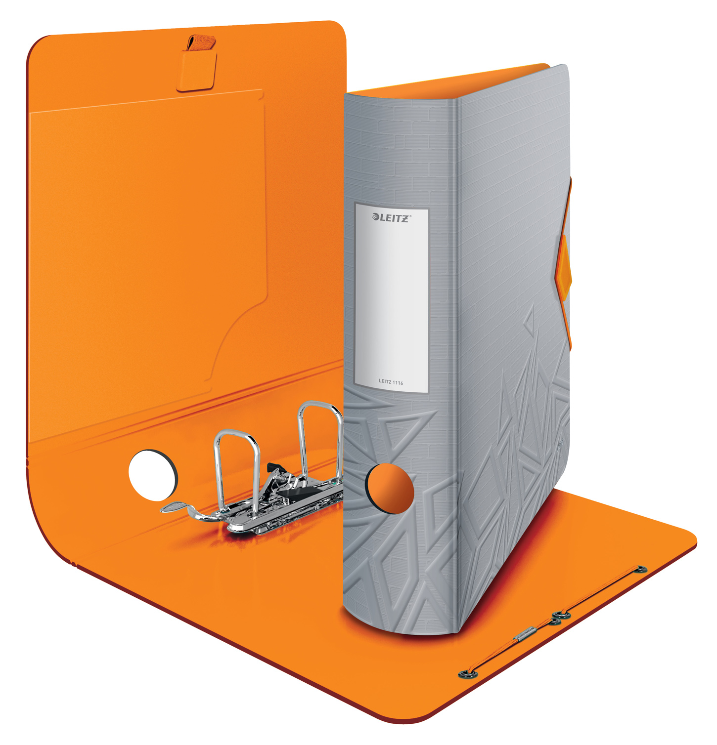 Регистратор 8.2см. А4 (PP) Active Urban Chic 180°, серый LEITZ - фото 1