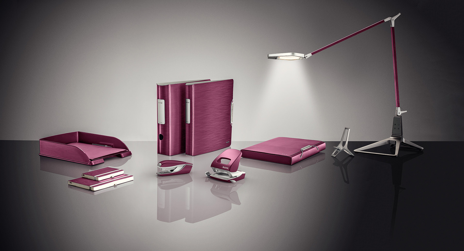 Папка-бокс на гумках Style А4, 30мм., до 250арк., пластик, гранатовий черв. LEITZ - фото 1