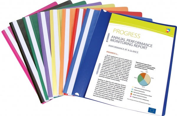 Скоросшиватель с прозрачным верхом А4, черн. Axent - фото 1