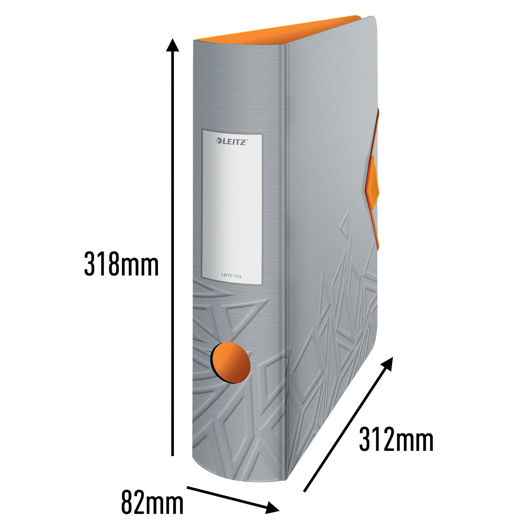 Регистратор 8.2см. А4 (PP) Active Urban Chic 180°, серый LEITZ - фото 5