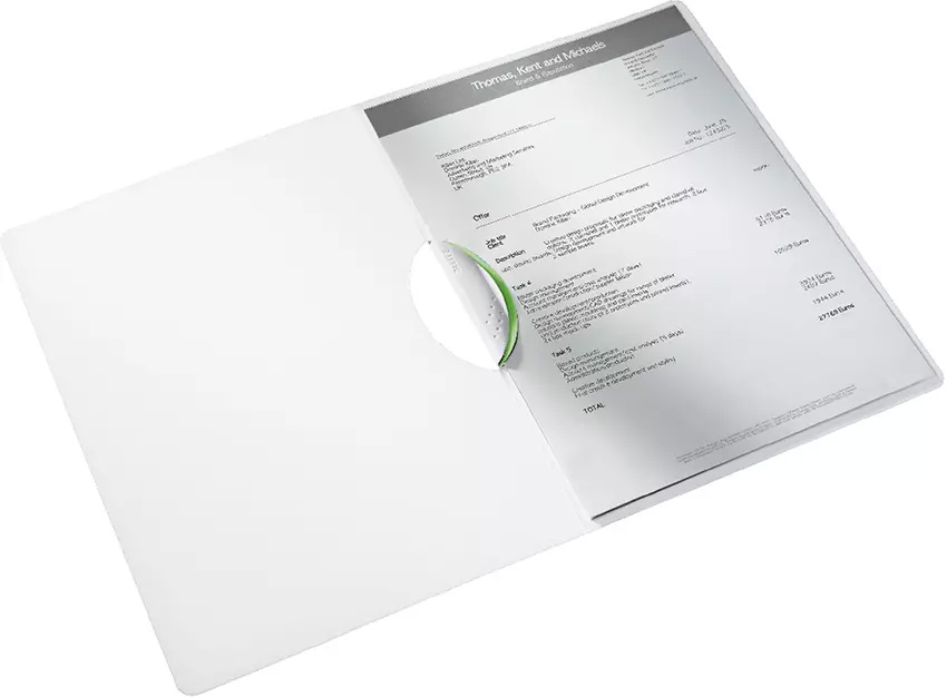 Папка с клипом Wow ColorClip А4, пластик, метал. зелен. LEITZ - фото 2