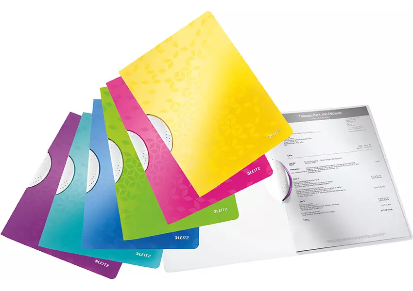 Папка з кліпом Wow ColorClip А4, метал. рожев. LEITZ - фото 1