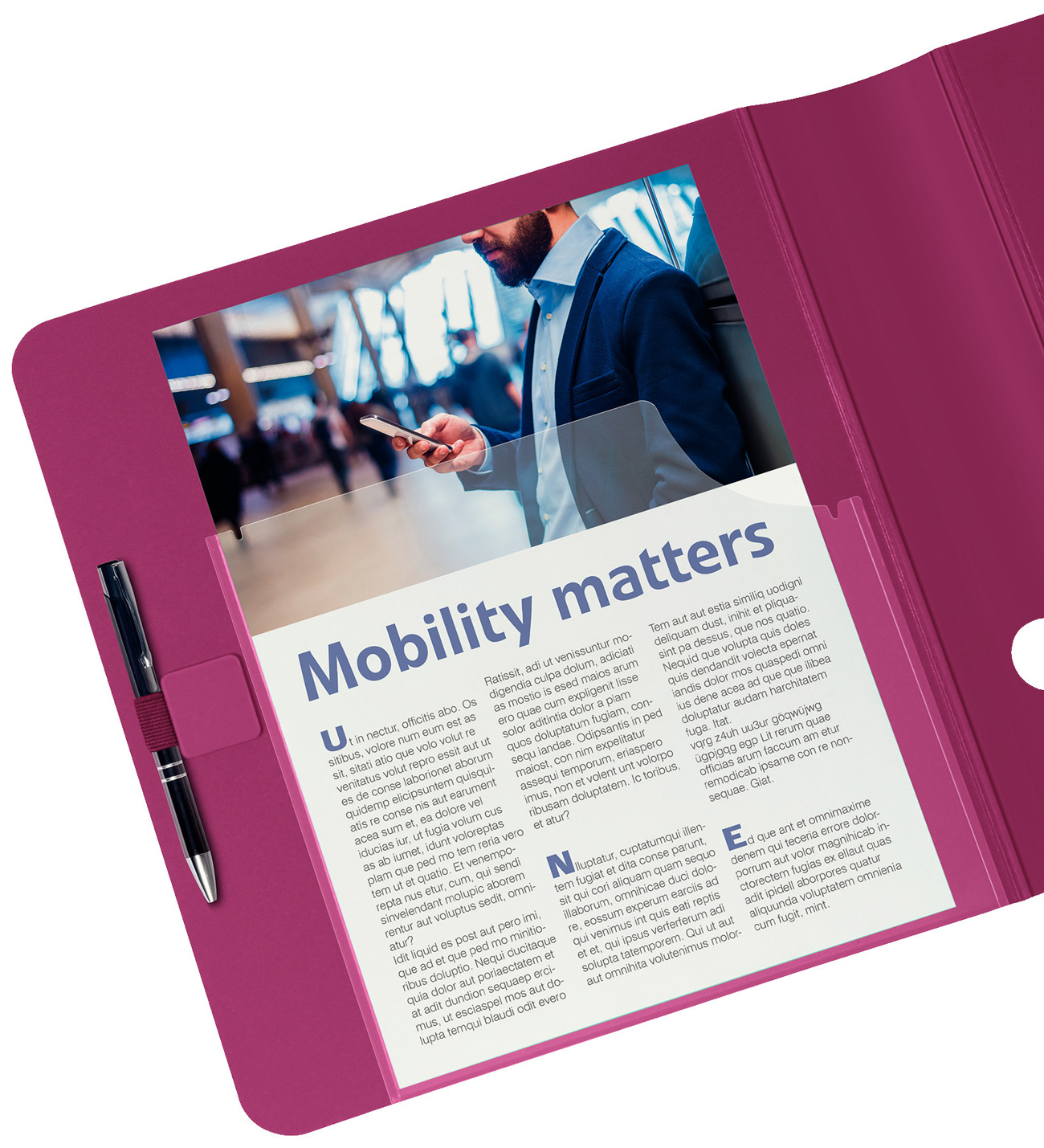 Регистратор 6.5см. А4 (PP) Active Urban Chic 180°, красн. LEITZ - фото 2