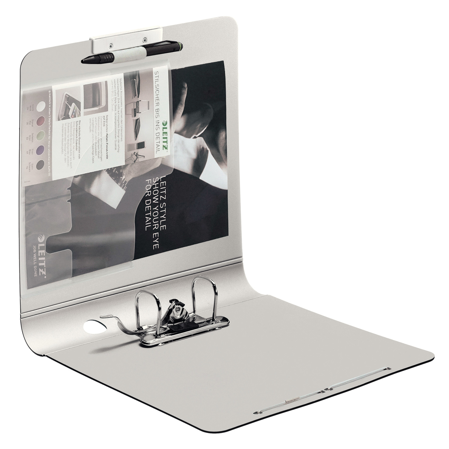 Регистратор 5см. А4 (PP), 180° Style, титановый син. LEITZ - фото 1