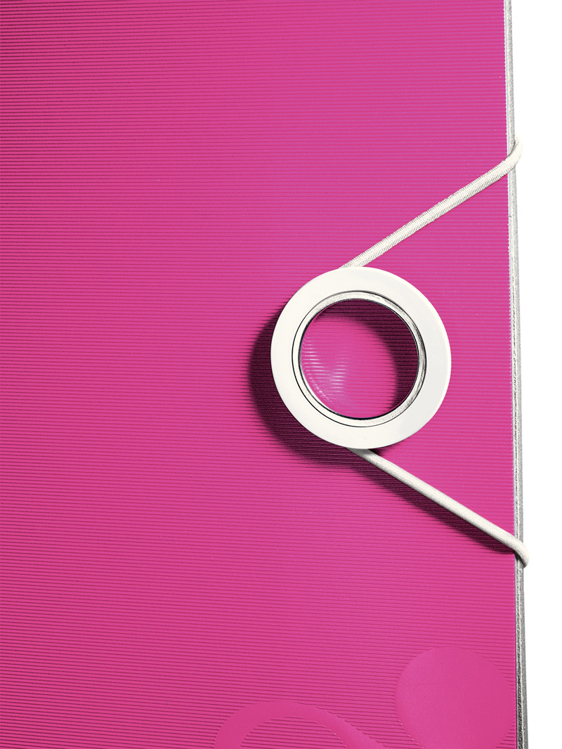 Реєстратор 6,5см. А4 (PP) Active Wow, метал. рожев. LEITZ - фото 1