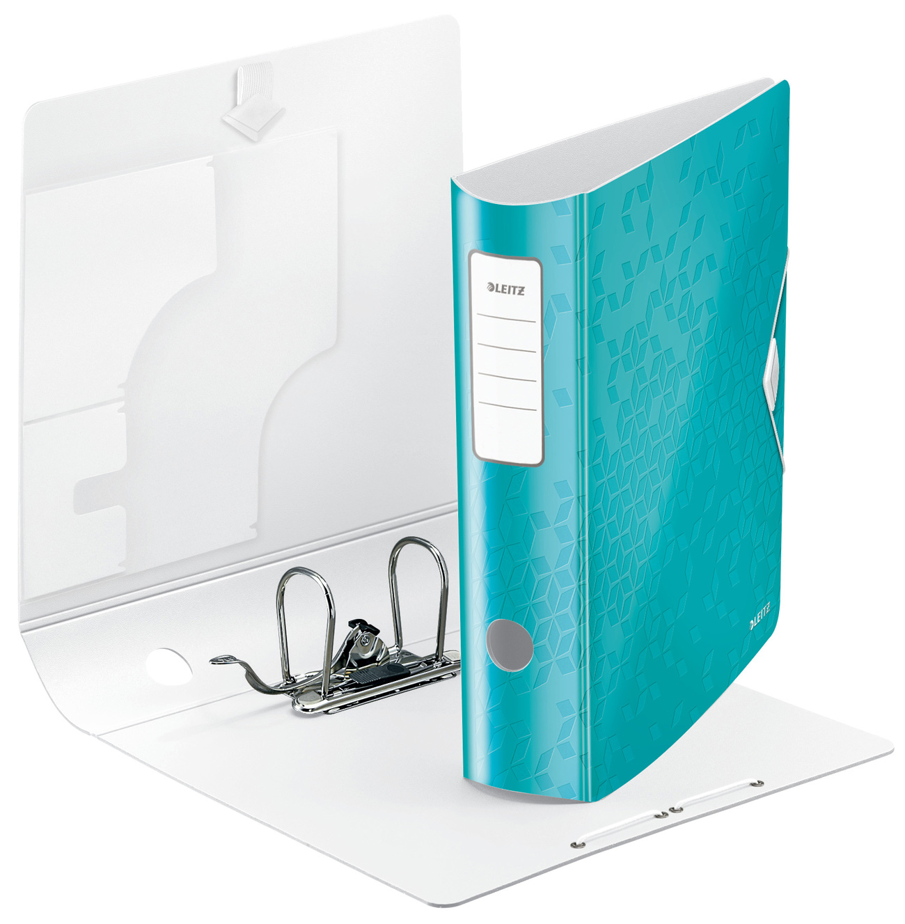 Регистратор 8,2см. А4 (PP) Active Wow, метал. бирюз. LEITZ - фото 4