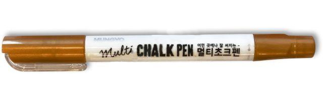 Маркер-крейда для дощок та скла, кругле вістря 1-8мм., коричн. Mungyo - фото 3