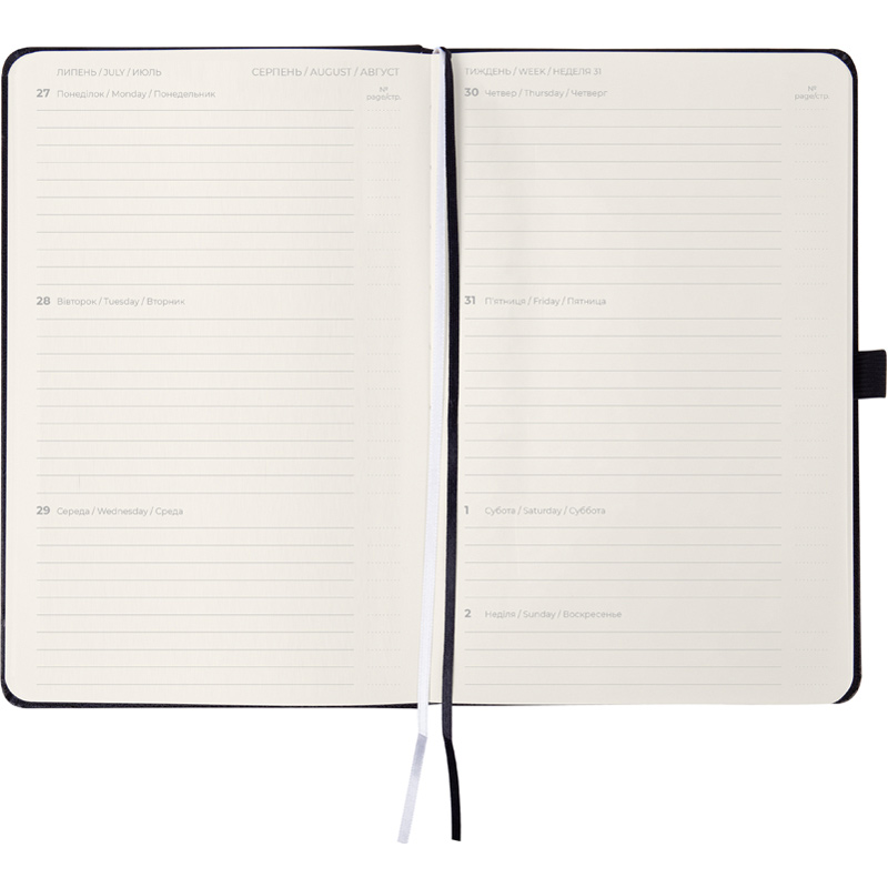 Щотижневик Prime Strong 2022, 125*195мм., , чорн. Axent - фото 4