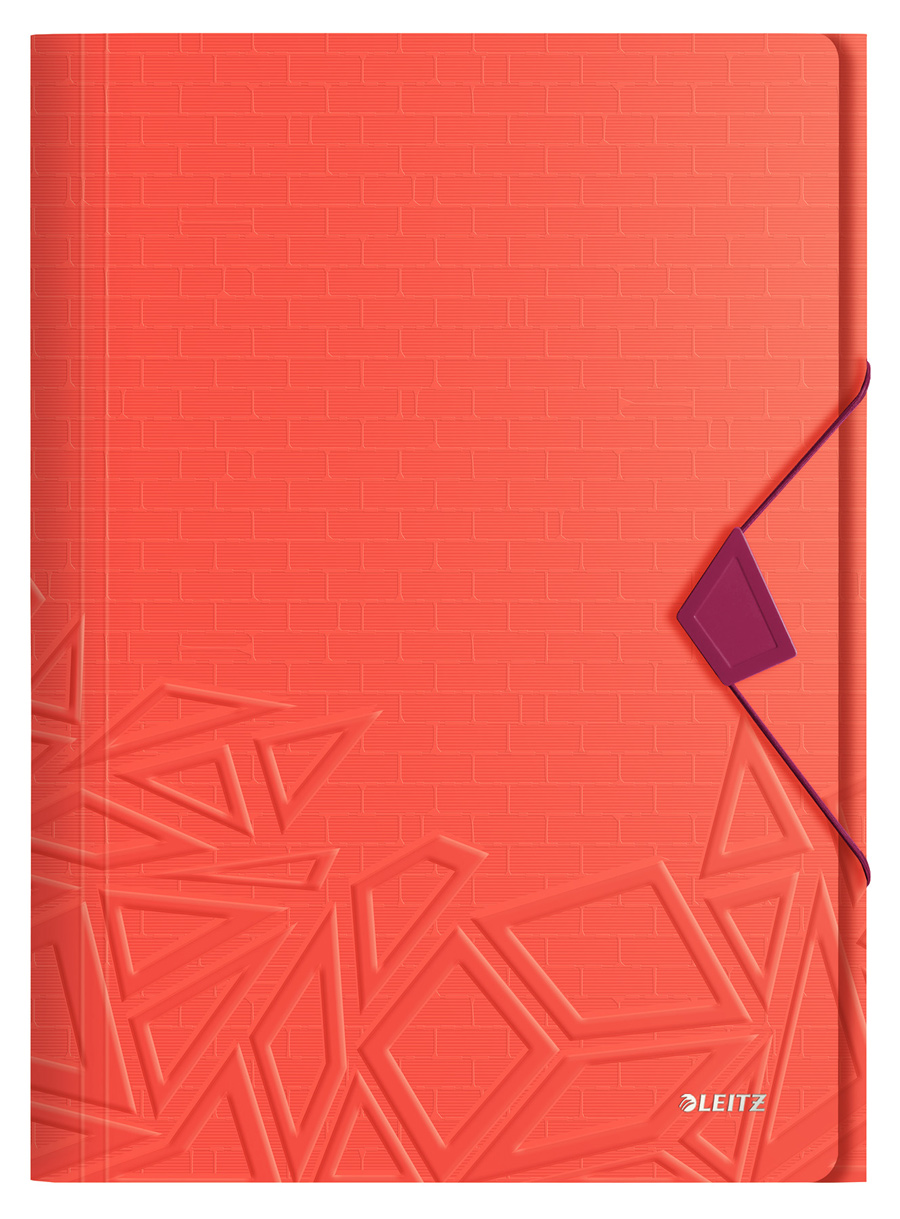 Папка на гумках UrbanChic РР 150арк., А4, 30мм  пластик, черв. LEITZ - фото 3