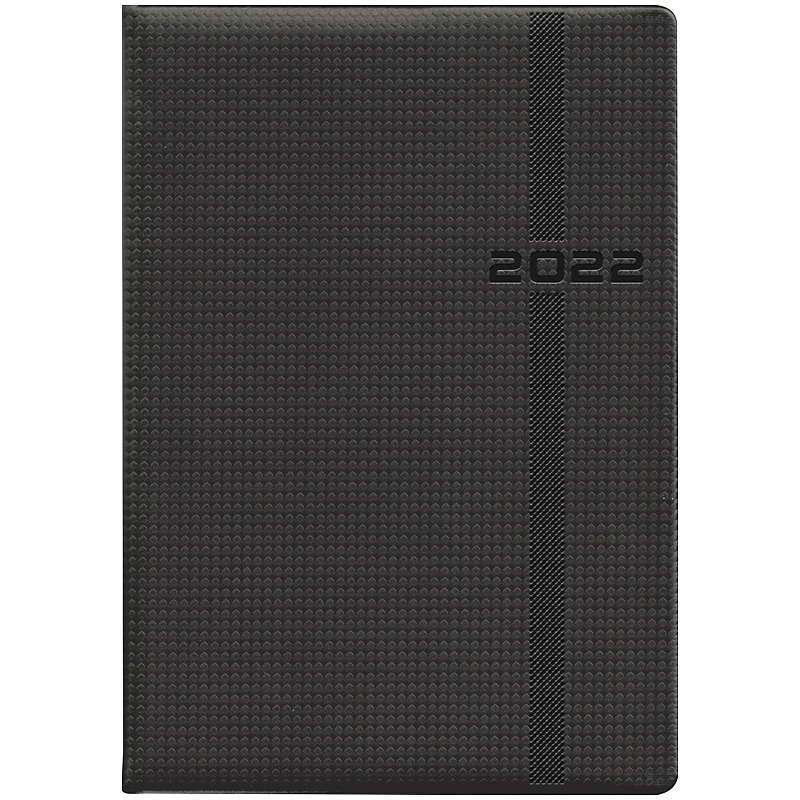 Ежедневник датированный 2022 Стандарт Soft Carbon, 14,5х20,6см., черн. Brunnen - фото 2