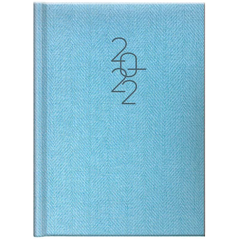 Щоденник датований 2022 Стандарт Tweed, 14,5х20,6см., блакит. Brunnen - фото 2