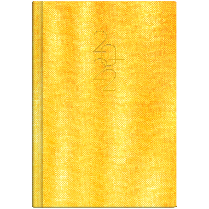 Ежедневник датированный 2022 Стандарт Tweed, 14,5х20,6см., желт. Brunnen - фото 2