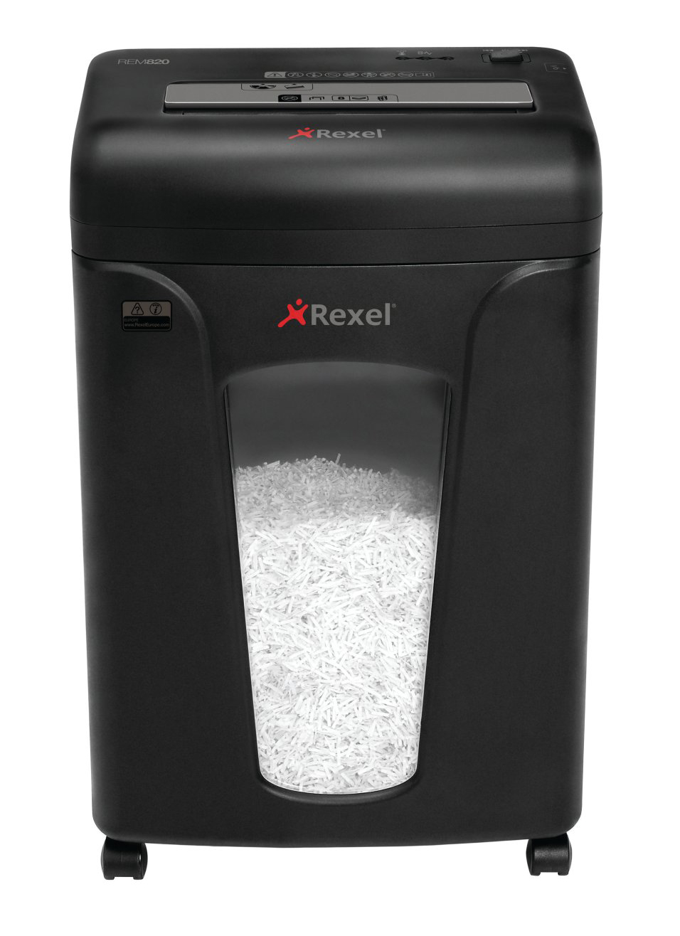 Уничтожитель документов REM820 8листов, перекрексная резка 2*15мм., корзина 20л. Rexel - фото 1