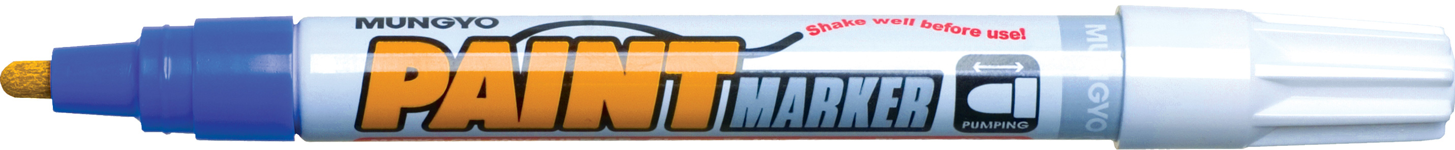 Маркер масляный, круглое острие 2-4мм., син. Mungyo - фото 1