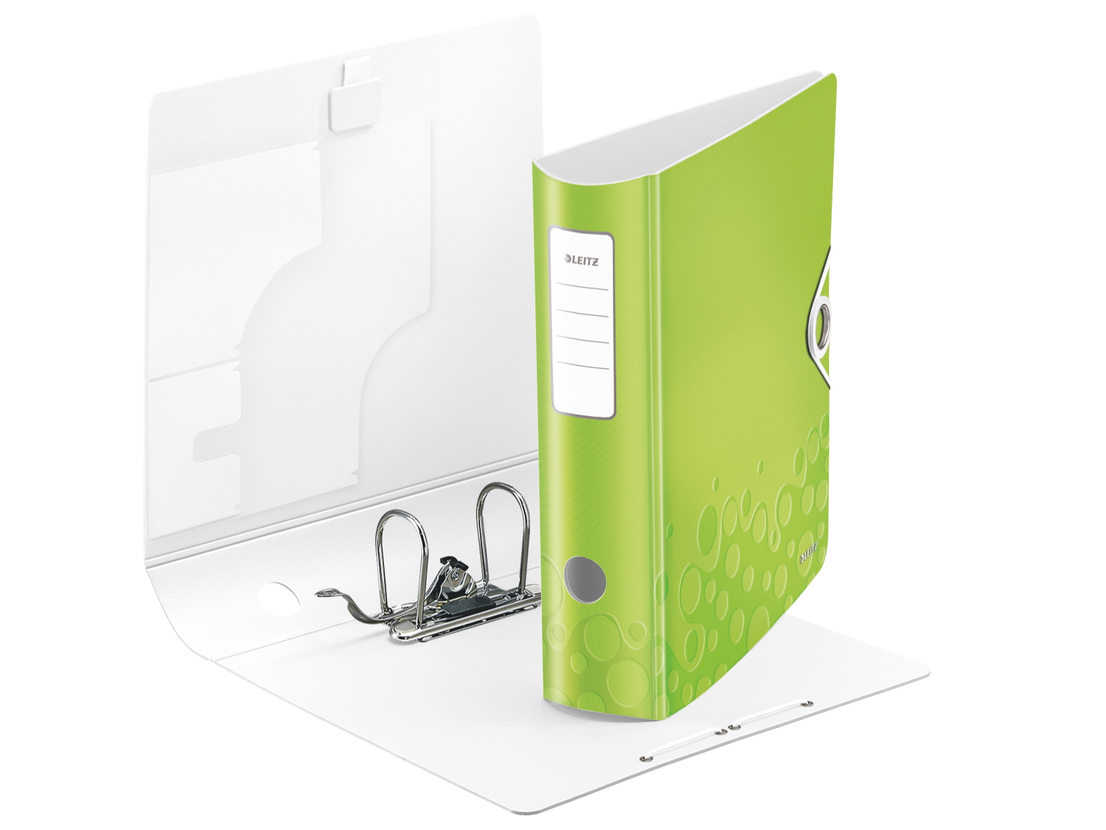 Регистратор 8,2см. А4 (PP) Active Wow, метал. зелен. LEITZ - фото 1