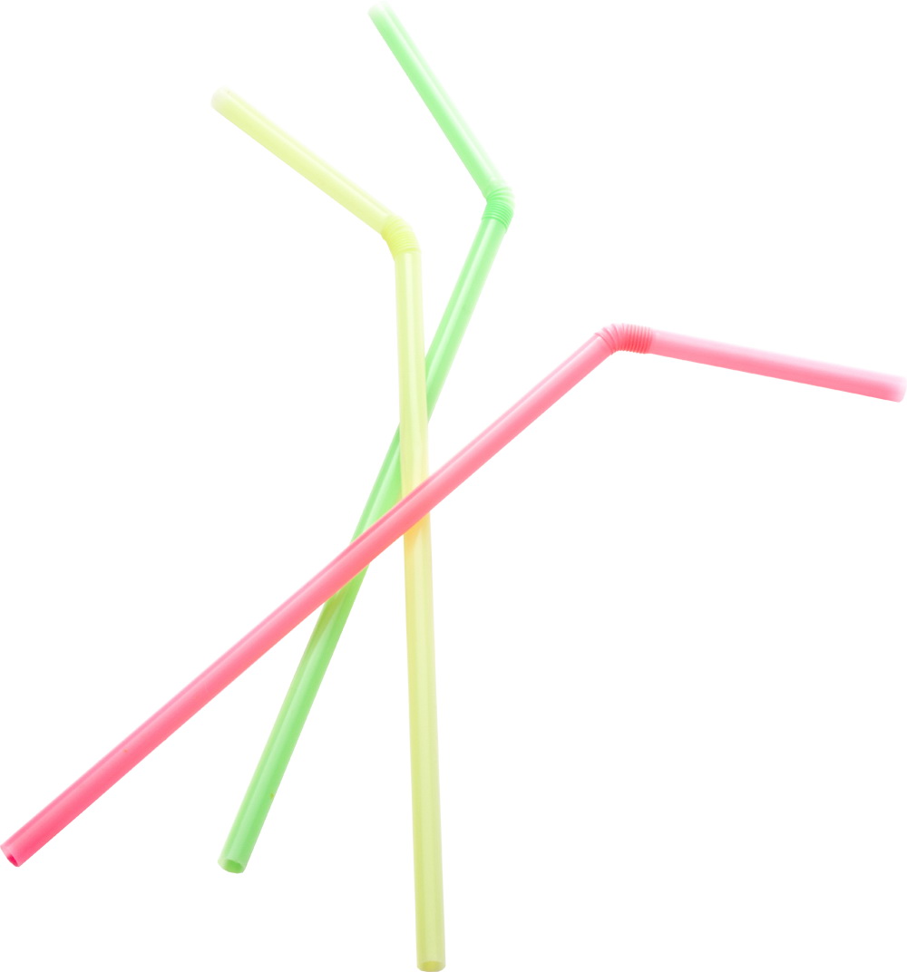 Трубочки с изгибом 21см., d4,8мм., 200шт., ассорт. Украина - фото 1