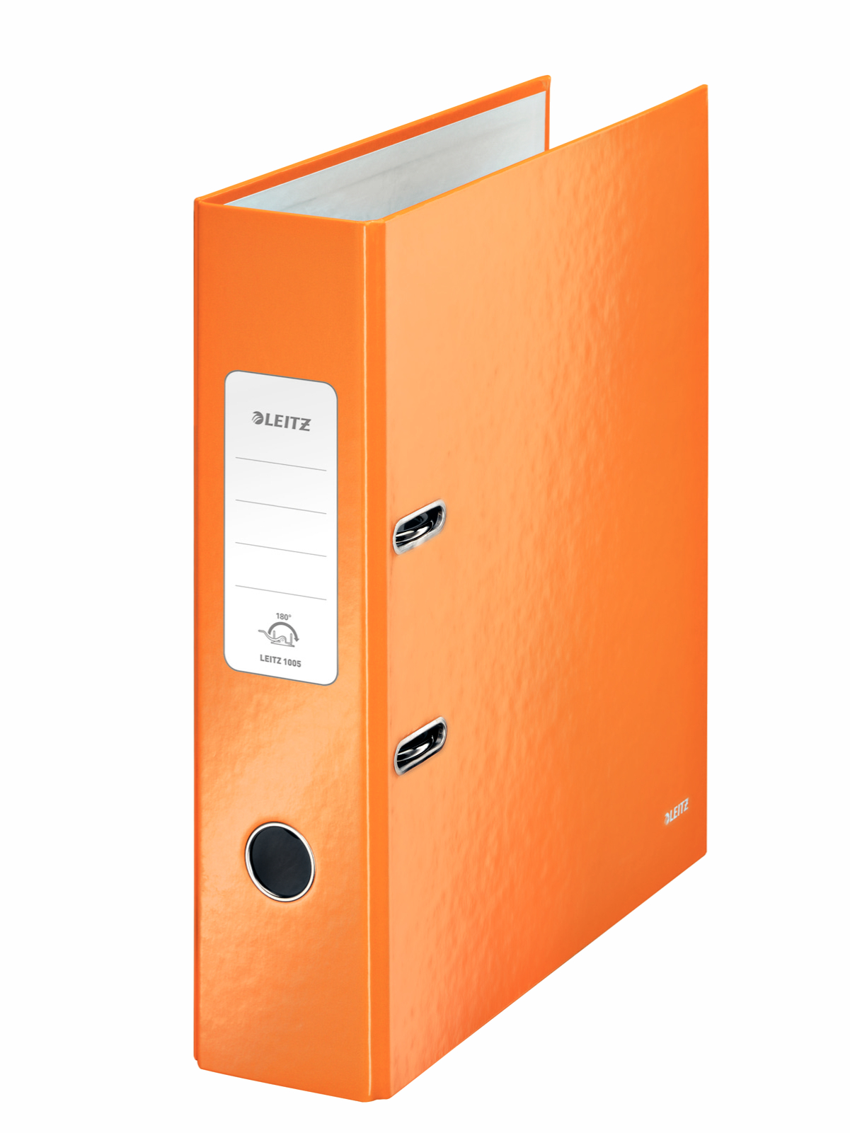 Регистратор 8см. А4 (PP) 180 Wow, метал. оранж. LEITZ - фото 4